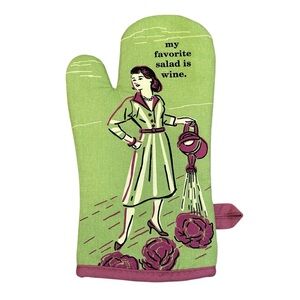 Blue Q My Favorite Salad Is Wine Oven Mitt